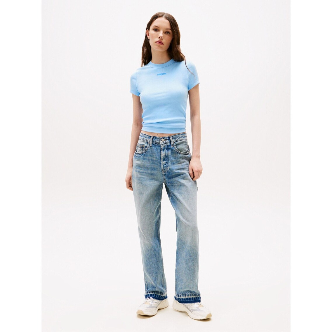 スリムスプリクトラベルショートスリーブTシャツ | トミー