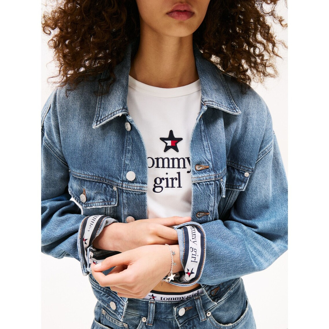 Tommy Girl オーバーサイズクロップドトラッカージャケット