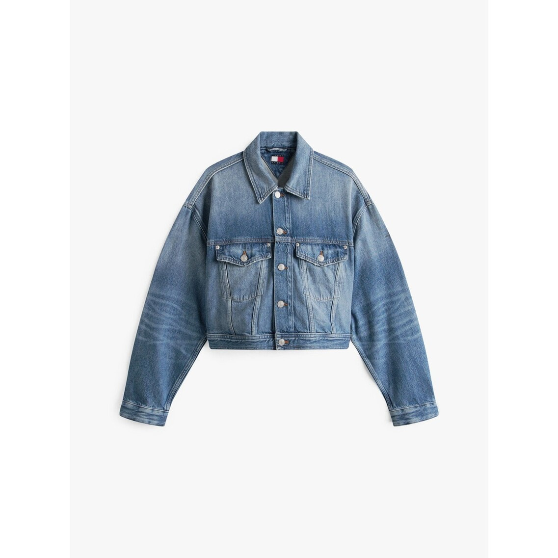 ★ Jeans★オーバーサイズクロップドトラッカージャケット Tommy Girl オーバーサイズクロップドトラッカージャケット
