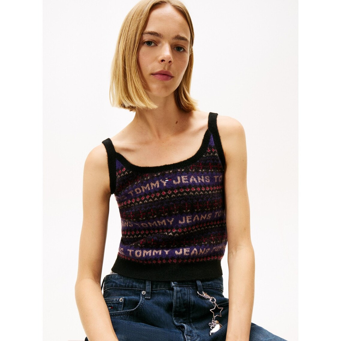 ペと JANG WON YOUNG着用】フェアアイルニットキャミソール | トミー