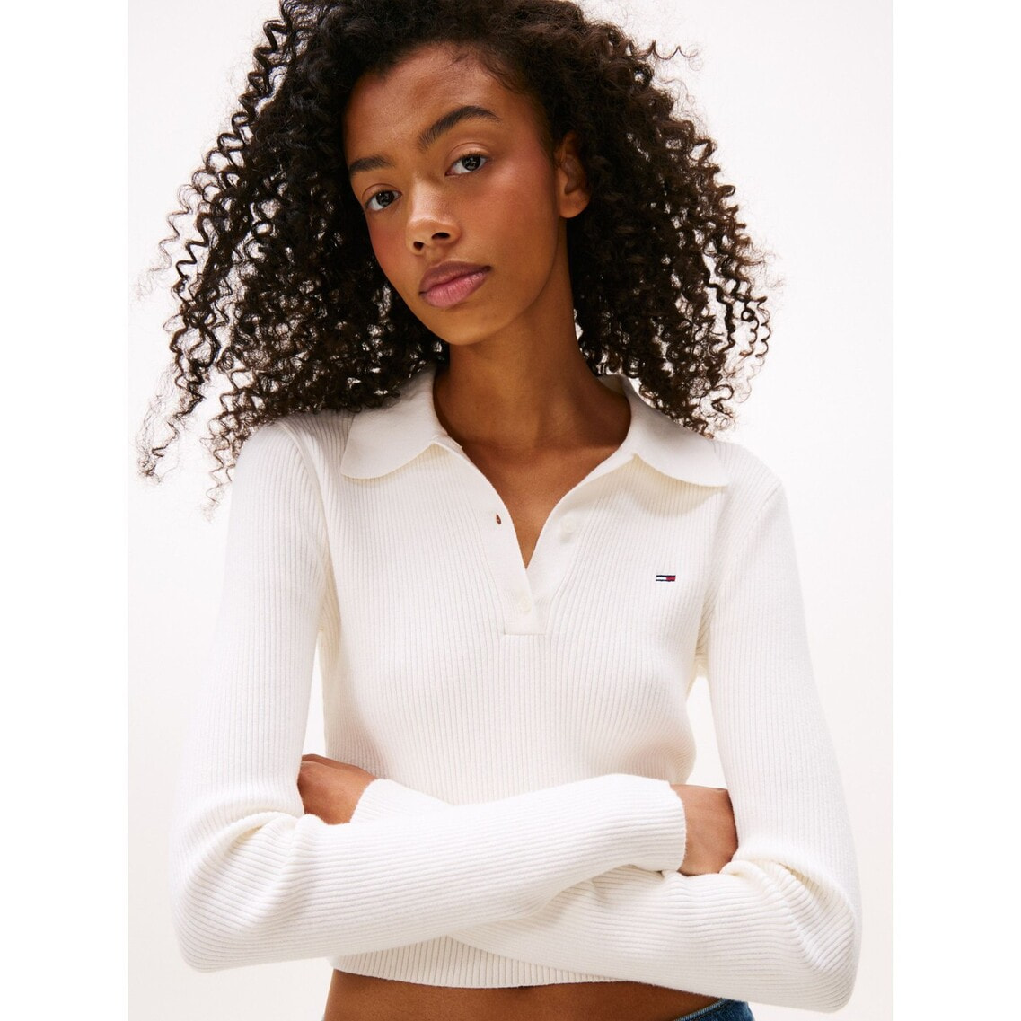 3点でさらに10％OFF】ロングスリーブポロセーター | トミー ジーンズ