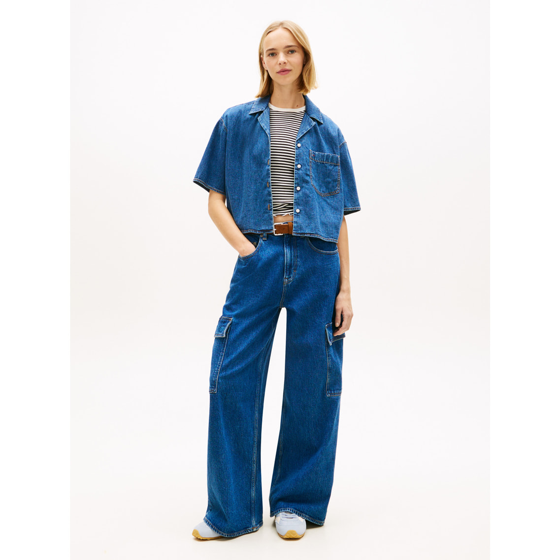 2点でさらに10％ off】【JANG WON YOUNG着用】シャンブレークロップド
