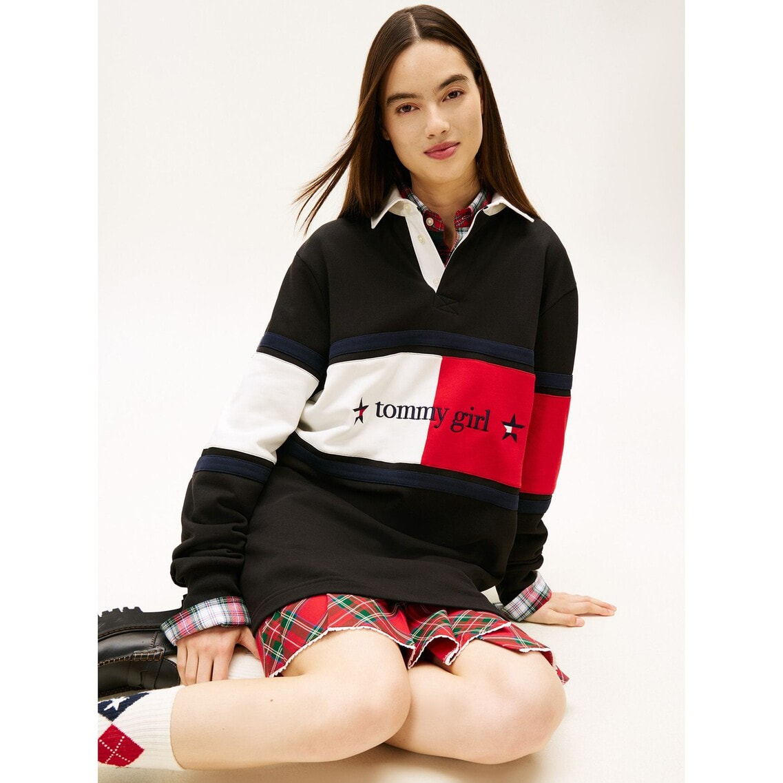 Tommy Girl スターグラフィックラガーワンピース | トミー ジーンズ