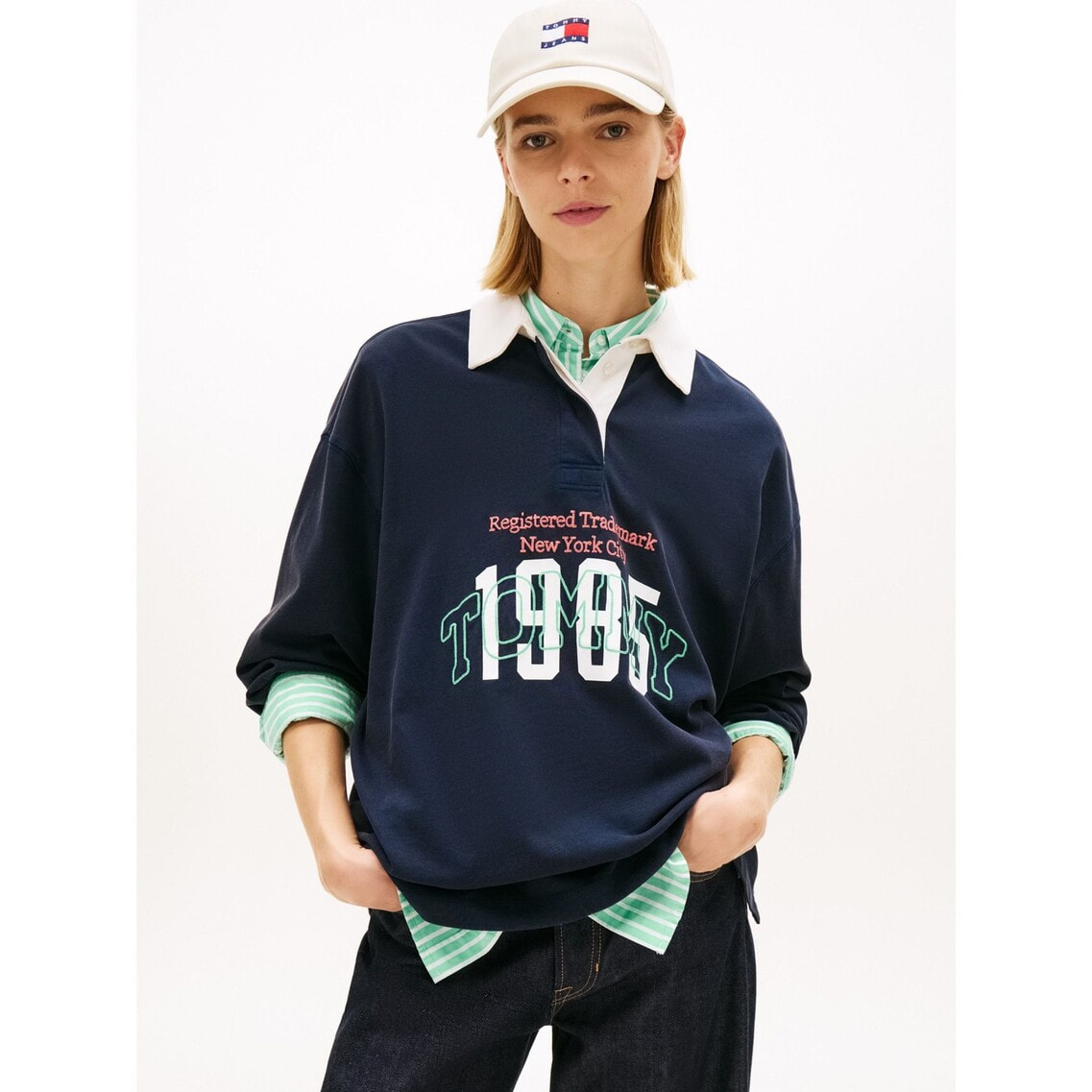 オーバーサイズバーシティラグビーシャツ | トミー ジーンズ | トミー