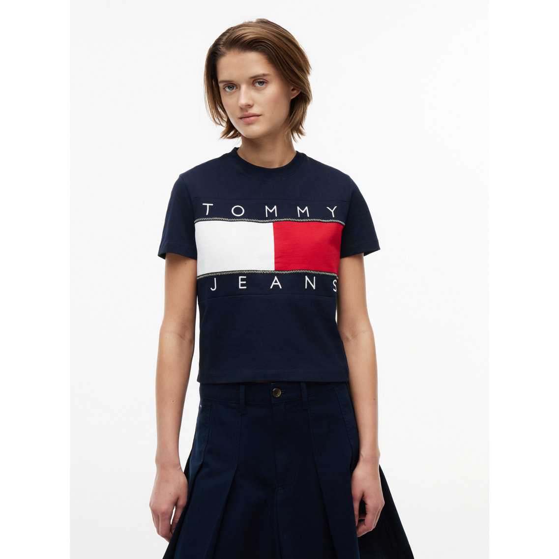 レギュラーフラッグショートスリーブTシャツ | トミー ジーンズ