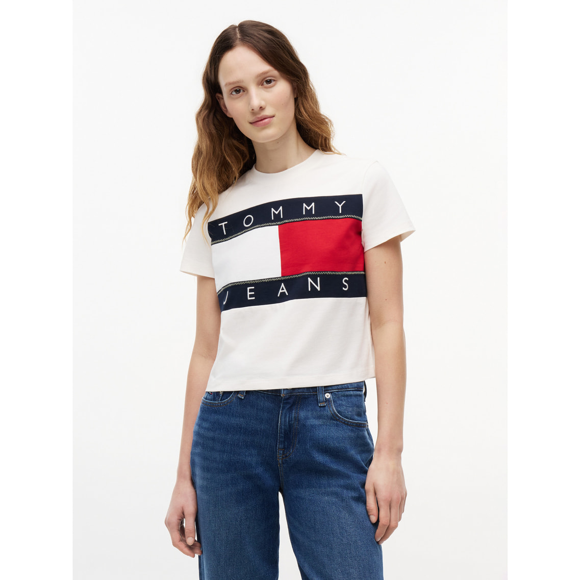 みー レギュラーフラッグショートスリーブTシャツ | トミー ジーンズ