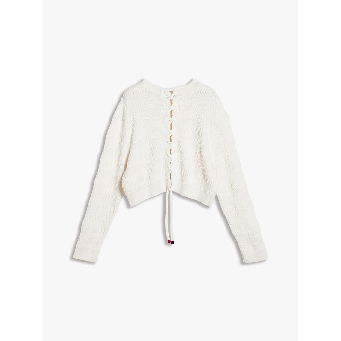 【美品】TO BE CHIC ハリーストレッチニット パール 定価4,2万 テクスチャードフラッグセーター | トミー ジーンズ | トミー