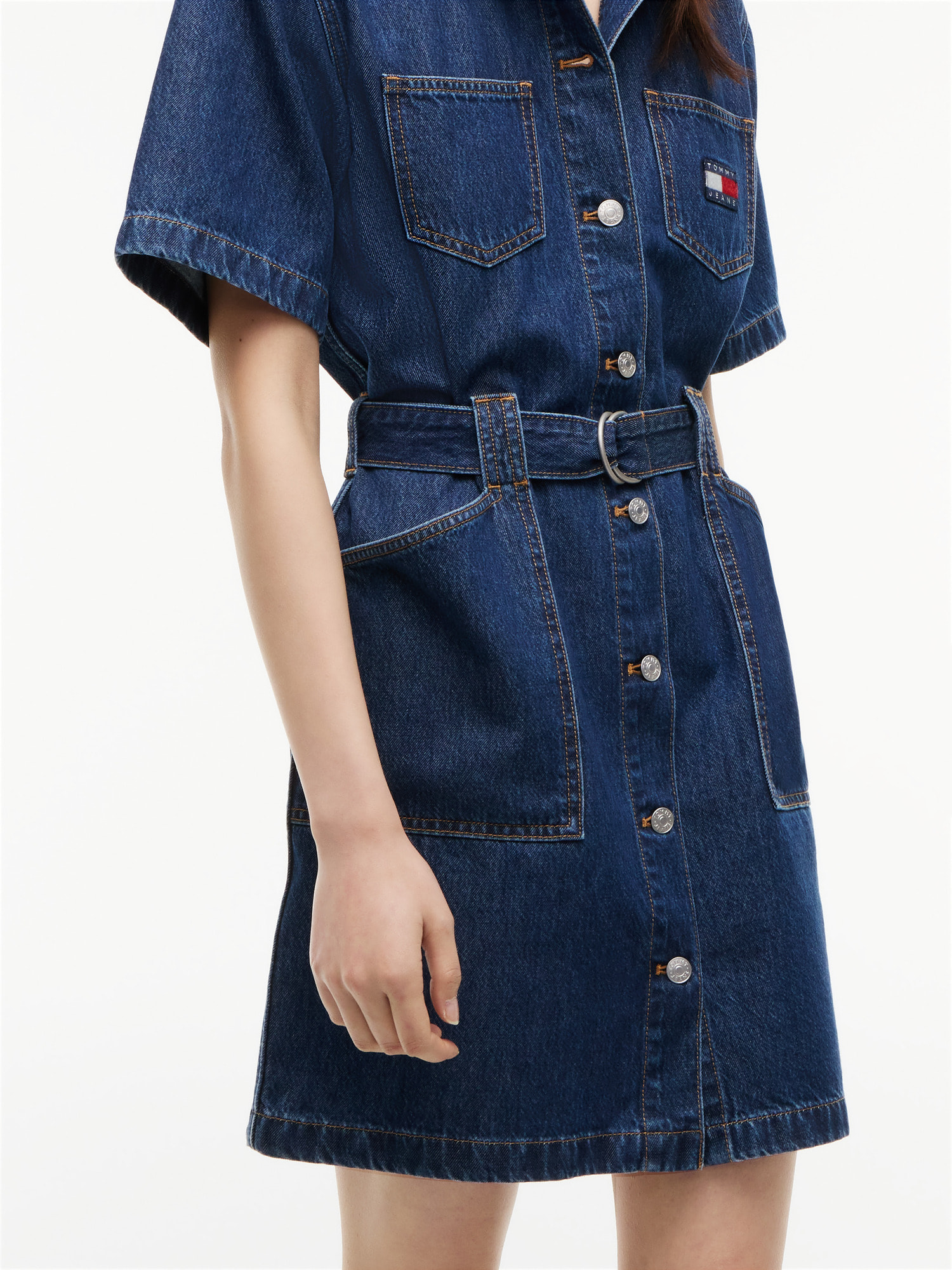 半袖デニムシャツワンピース | トミー ジーンズ | トミー ヒルフィガー