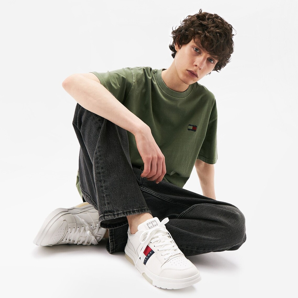 【すぐ届く】 JEANS ブルックリンレザースニーカー 直営店 2点でさらに10％OFF】ブルックリンレザースニーカー | トミー