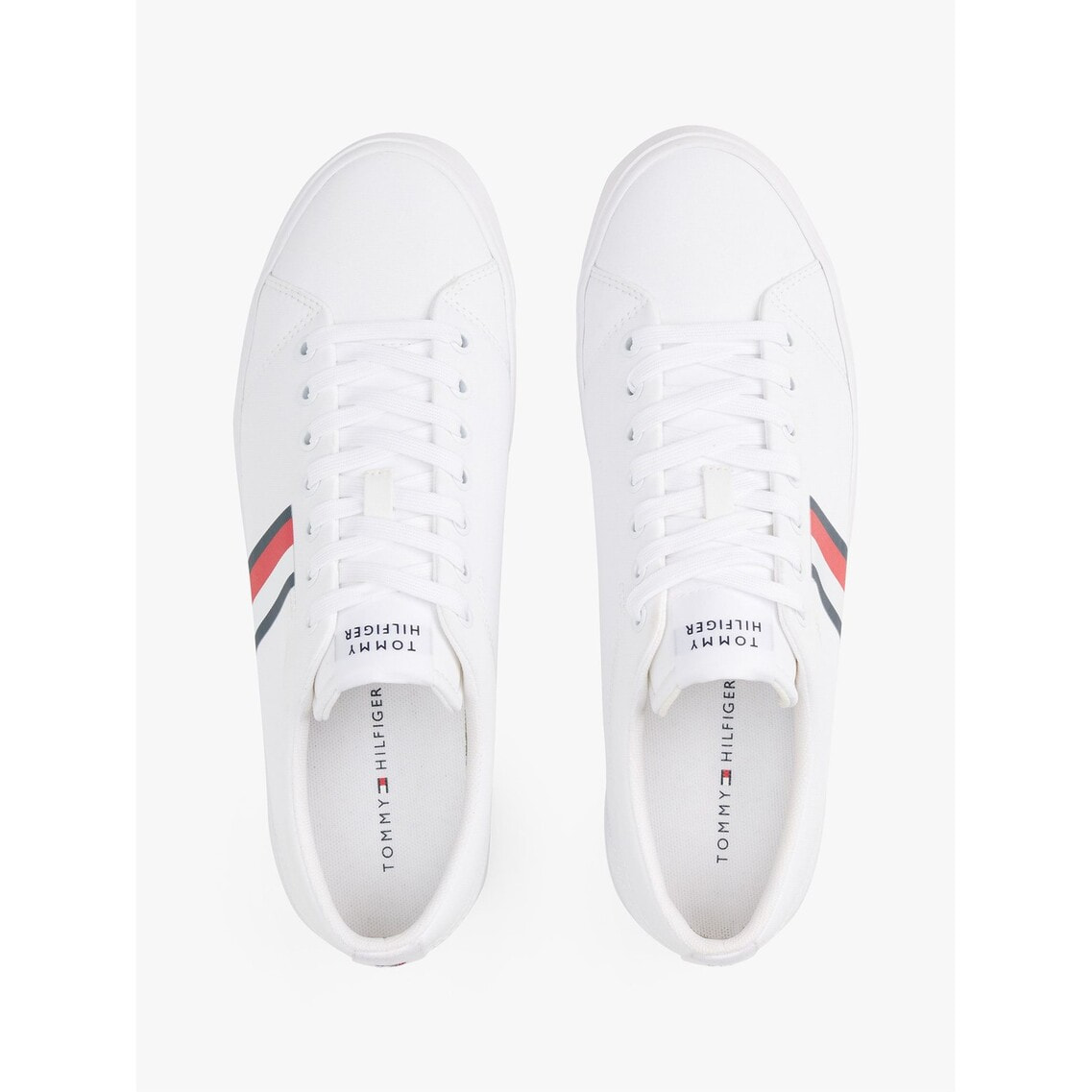  ■トミーヒルフィガーロゴ ストライプ スニーカー TOMMY HILFIGER｜ストライプロートップスニーカー | Rakuten