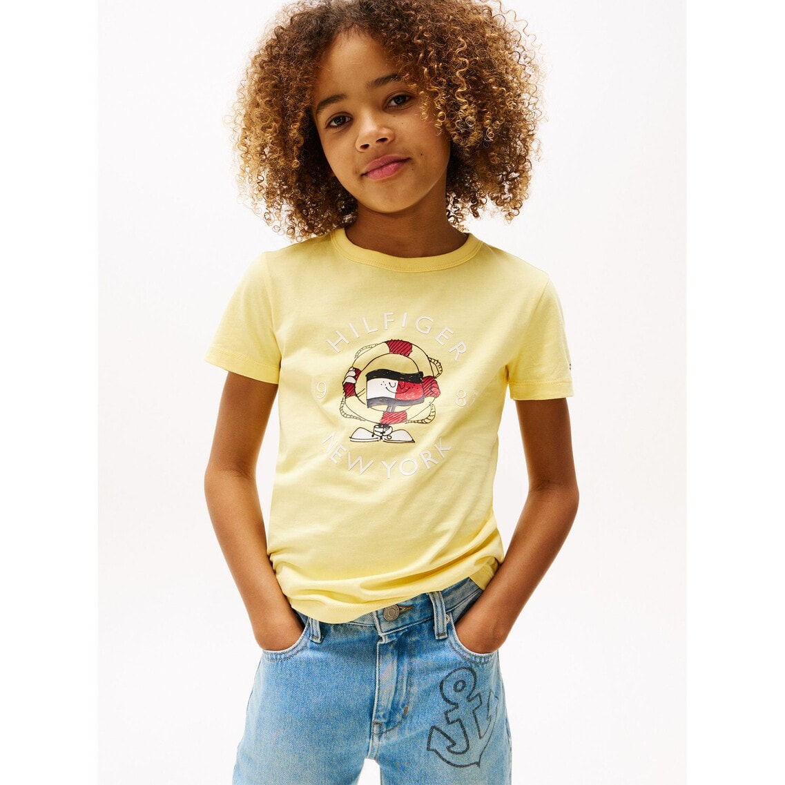 2点でさらに10％OFF】BOYS フラッグファンショートスリーブT