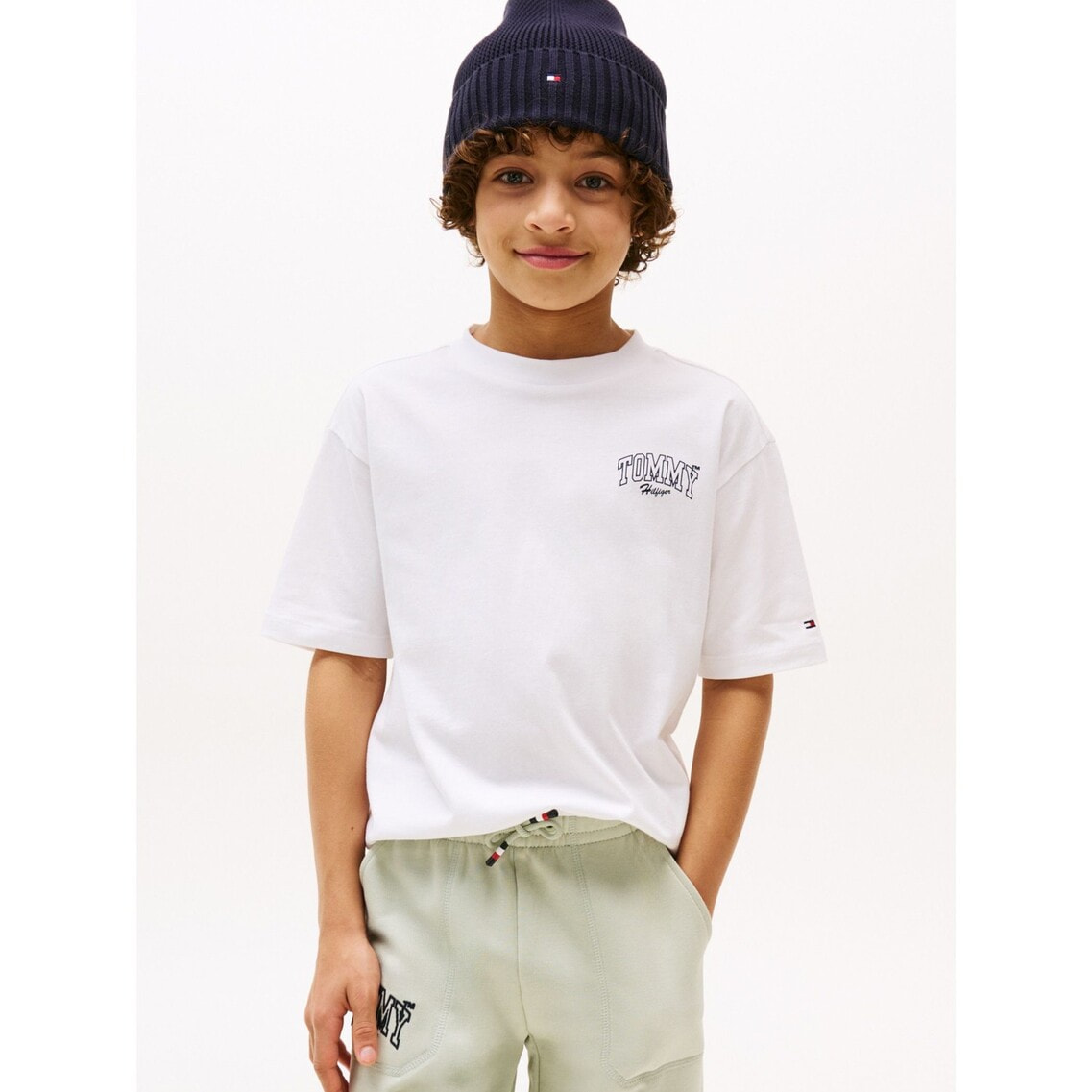 BOYS バーシティグラフィックプリントショートスリーブTシャツ