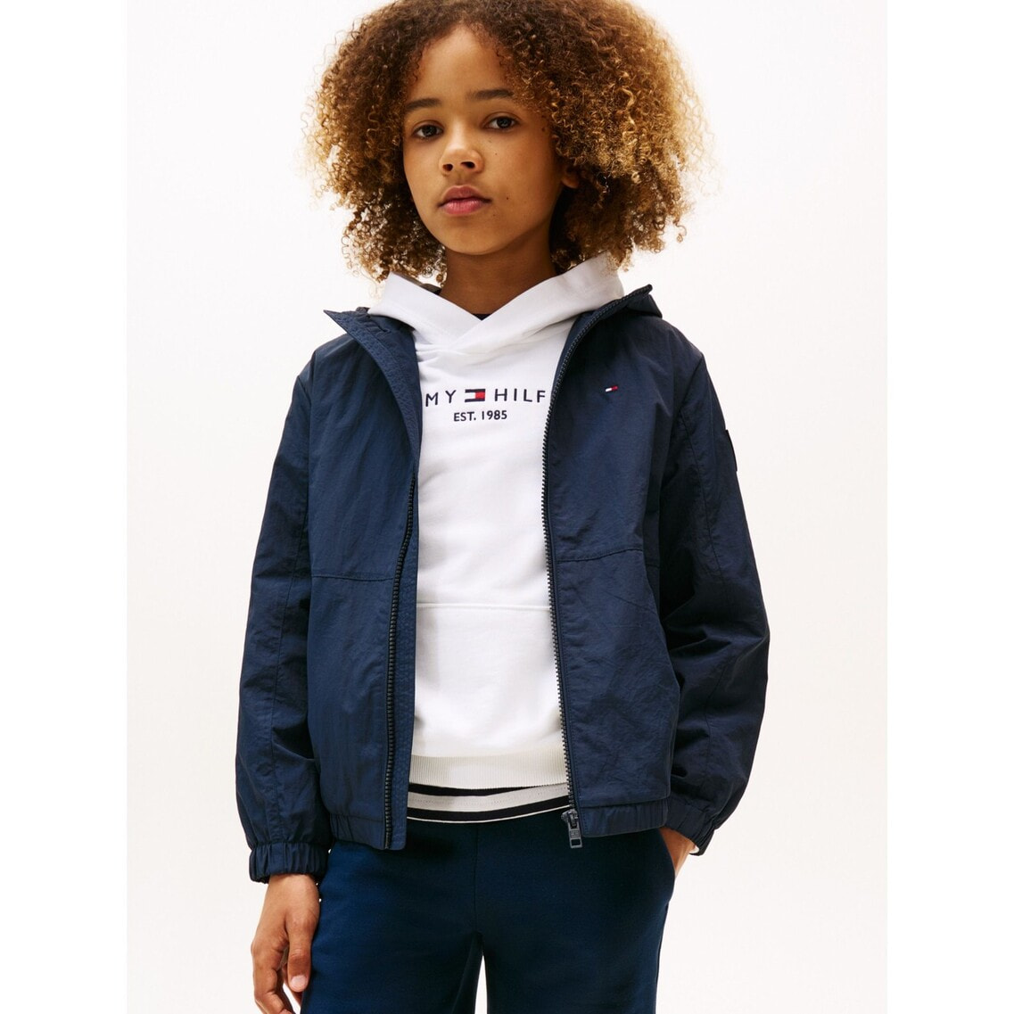 BOYSトミーフラッグエンブロイドウィンドブレーカー | トミー