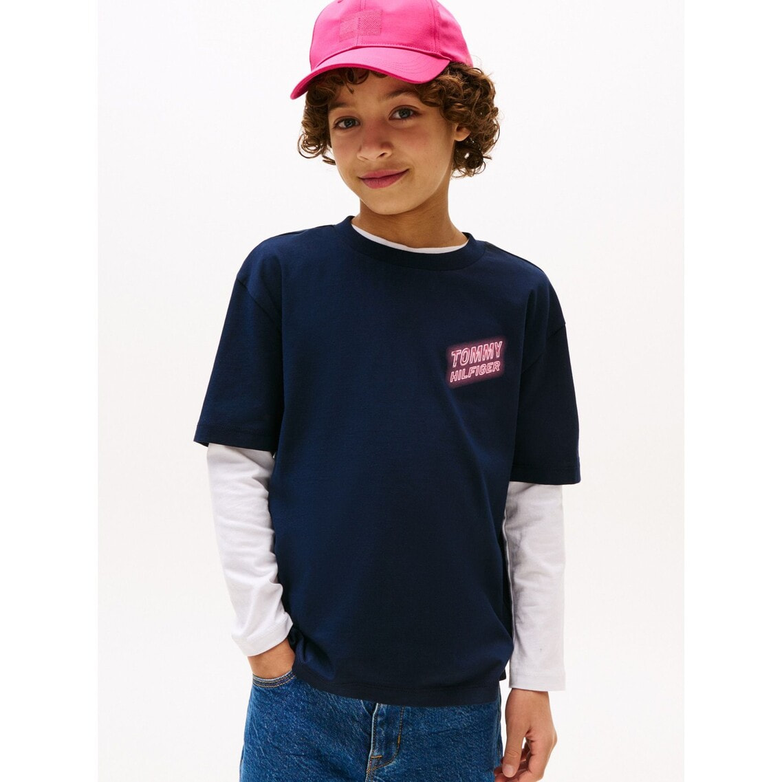 BOYS ネオングラフィックショートスリーブTシャツ | トミー