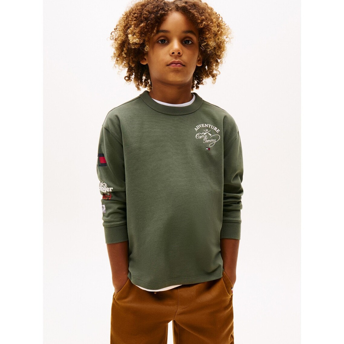 BOYS マークプリントロングスリーブTシャツ | トミー ヒルフィガー