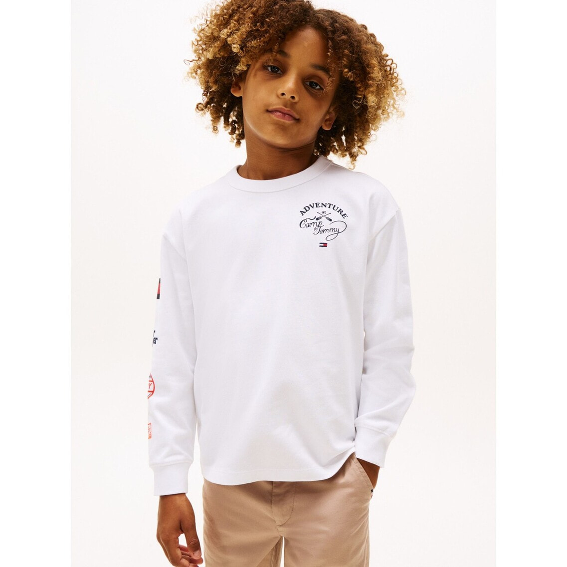 BOYS マークプリントロングスリーブTシャツ | トミー ヒルフィガー