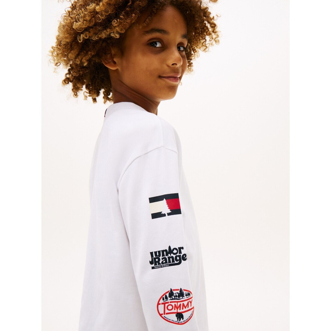 3点でさらに10％OFF】BOYS マークプリントロングスリーブTシャツ