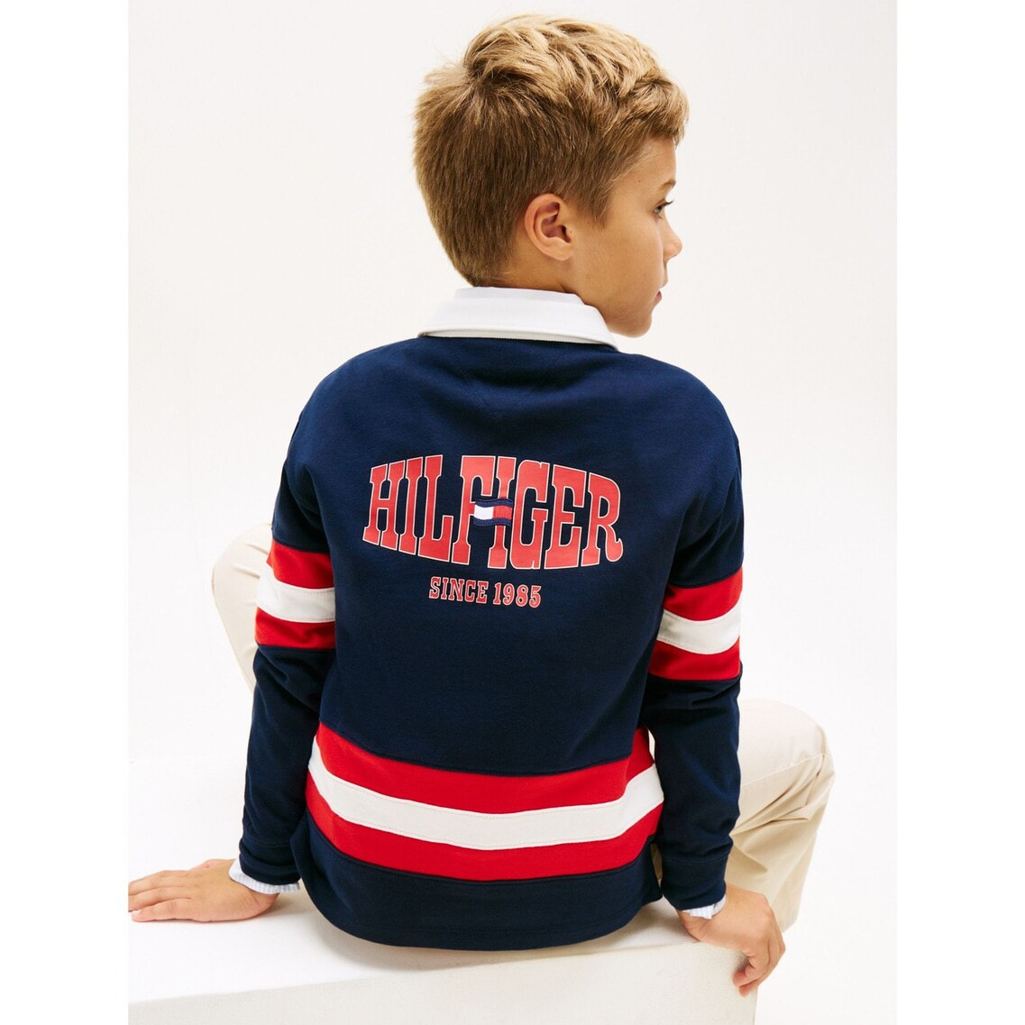 2点でさらに10％ off】BOYS ヒルフィガーグラフィックラグビー
