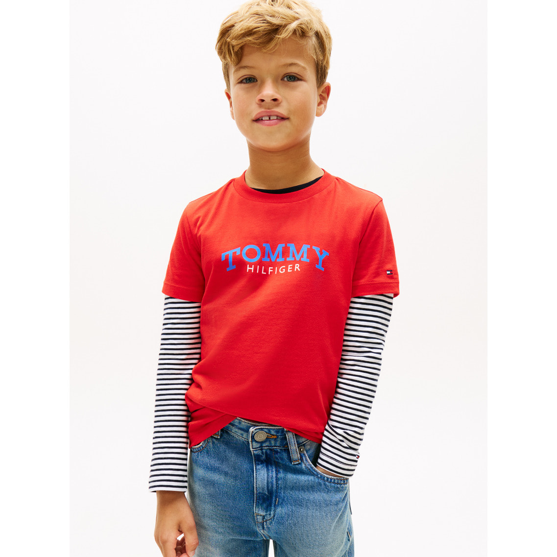 2点でさらに10％ off】BOYS モノグラムグラフィックTシャツ | トミー
