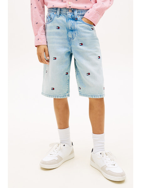 トミー　デニムパンツ　　B-BOY w40 ショートパンツ　スケーター ボトムス | ボーイズ | トミー ヒルフィガー 公式オンラインストア