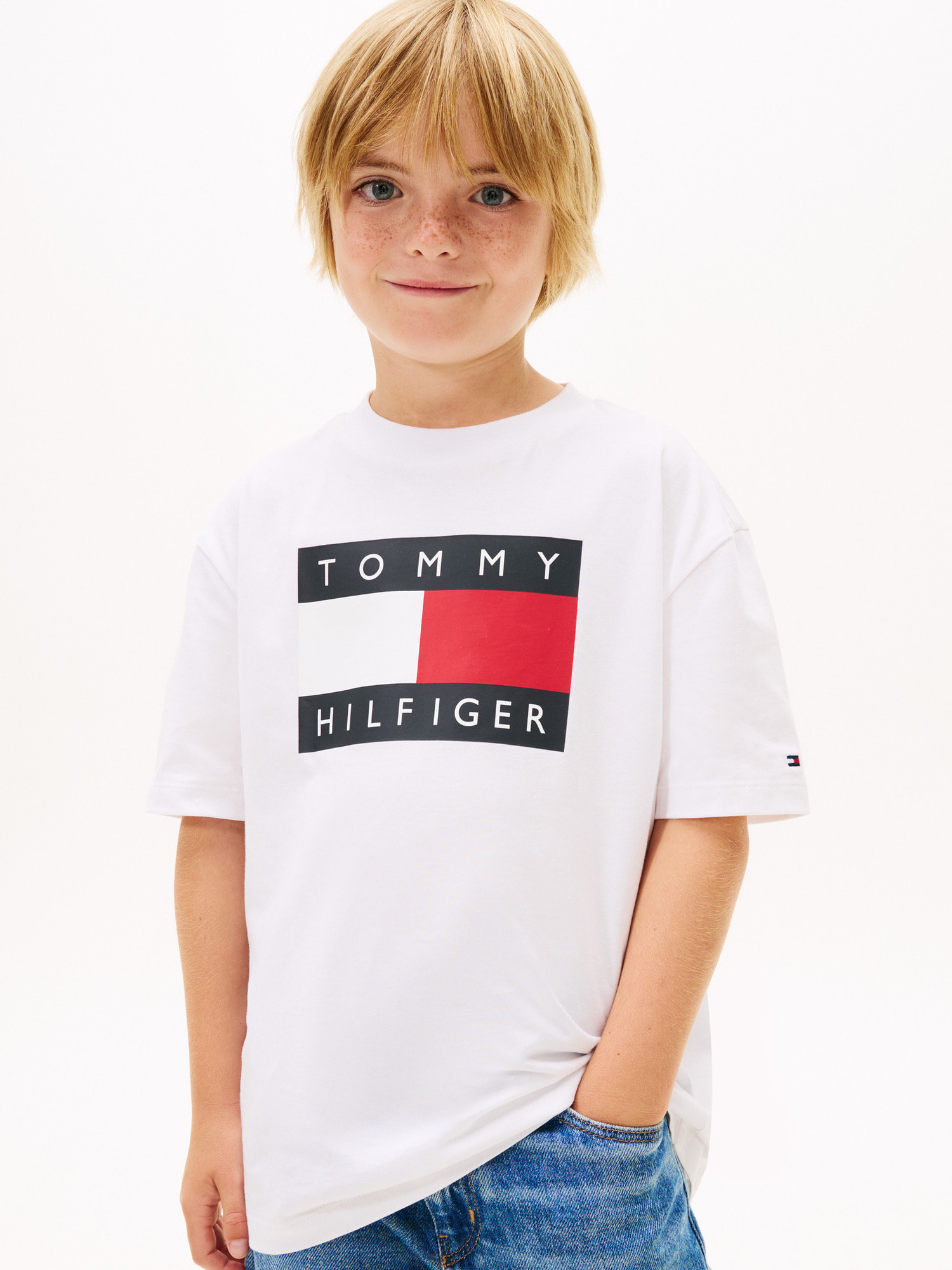BOYS ヘリテージプリントフラッグTシャツ | トミー ヒルフィガー