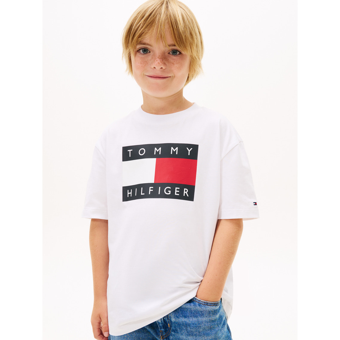 BOYS ヘリテージプリントフラッグTシャツ | トミー ヒルフィガー 