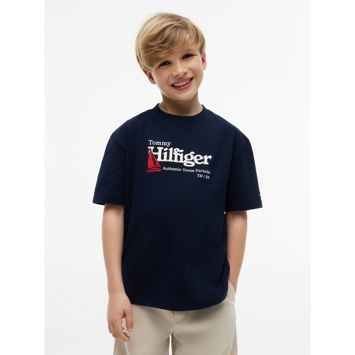 BOYS エンブロイダリーグラフィックショートスリーブTシャツ | トミー