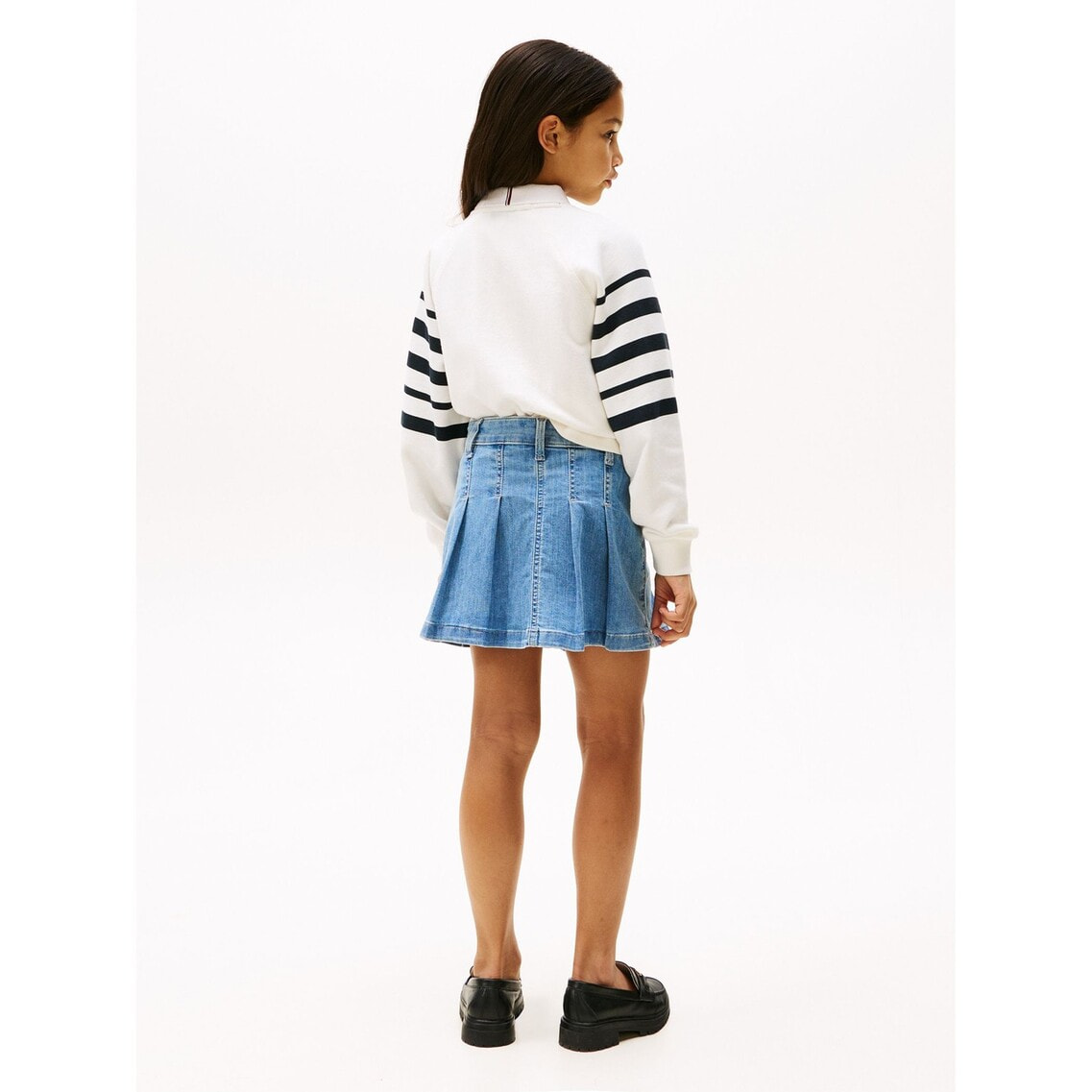 さらに10%off】GIRLS プリーツデニムスカート | トミー
