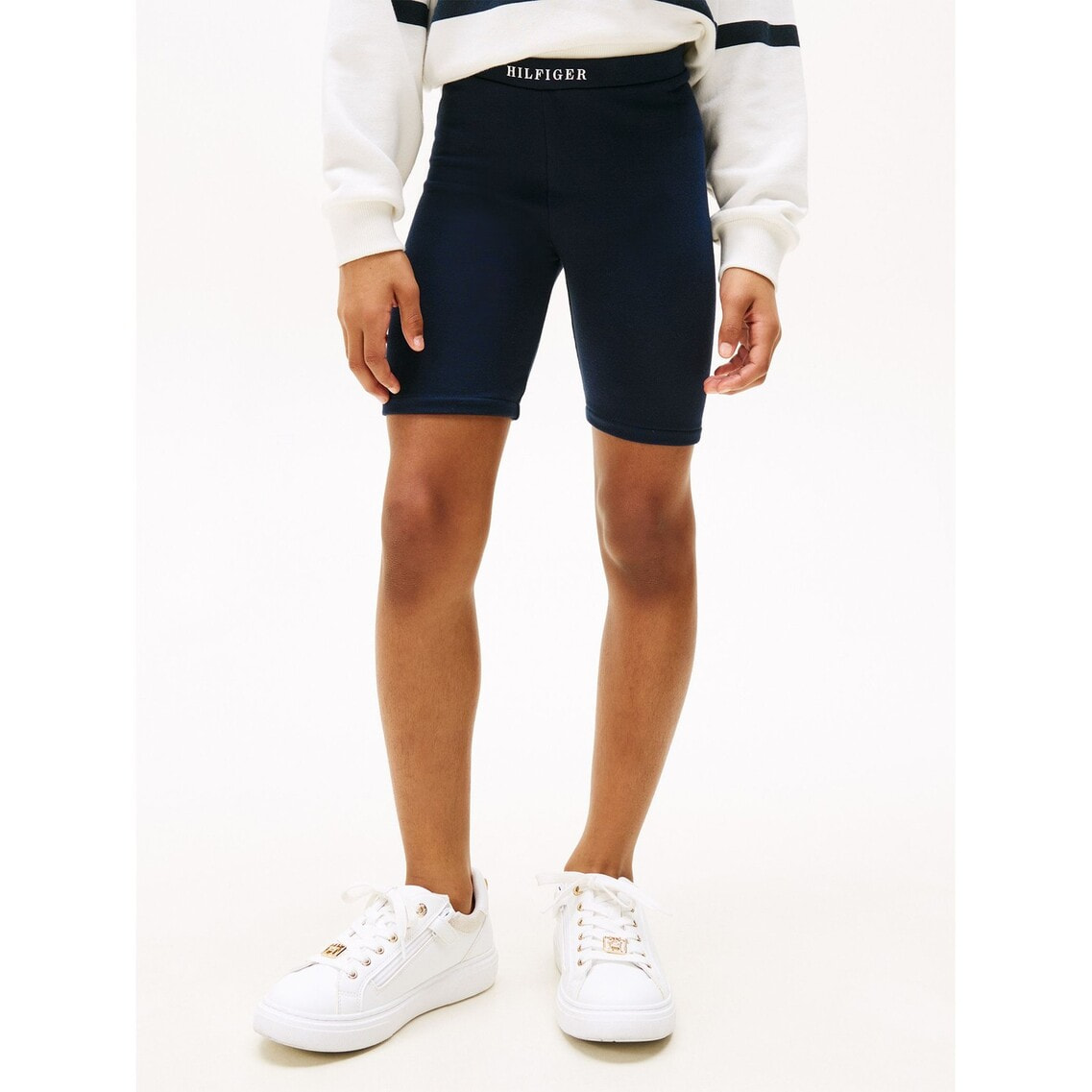  GIRLリバーシブルジャケット　ショートパンツ　Kトミーヒルフィガー 2点でさらに10％OFF】GIRLS エッセンシャルロゴサイクリング