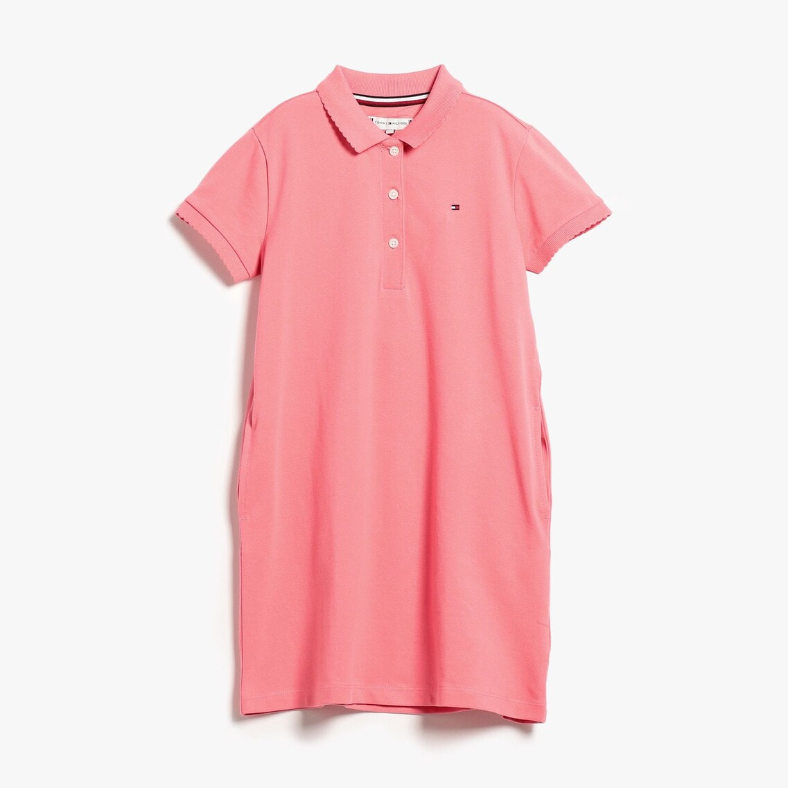 2点でさらに10％ off】GIRLS エッセンシャルポロワンピース | トミー