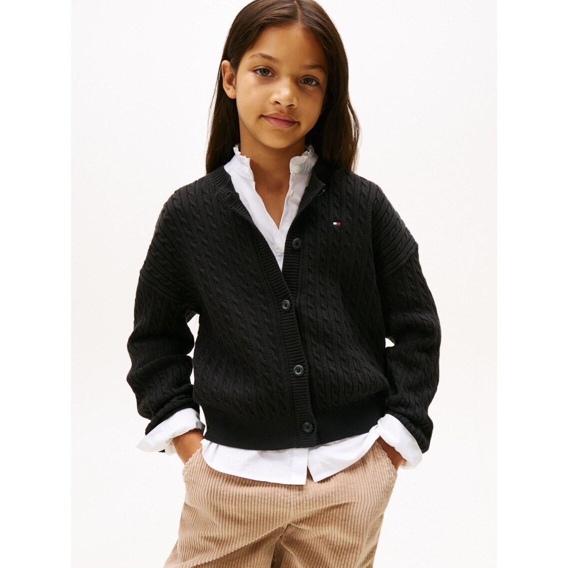 GIRLS ケーブルカーディガン | トミー ヒルフィガー ガールズ | トミー
