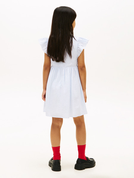 さらに10％ off】GIRLS シアサッカーワンピース | トミー ヒルフィガー