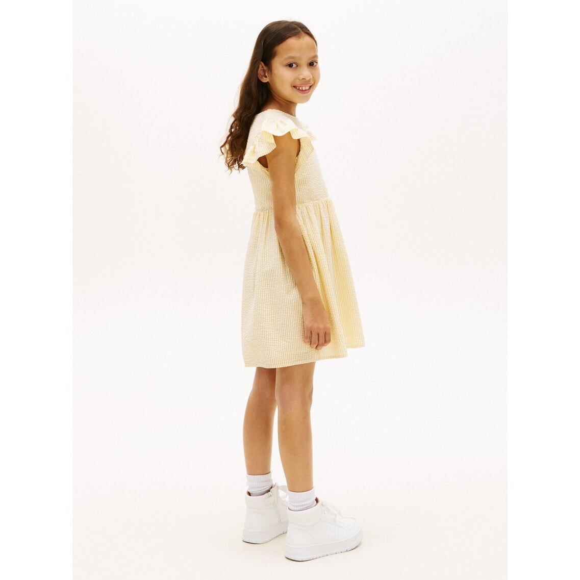 2点でさらに10％ off】GIRLS シアサッカーワンピース | トミー