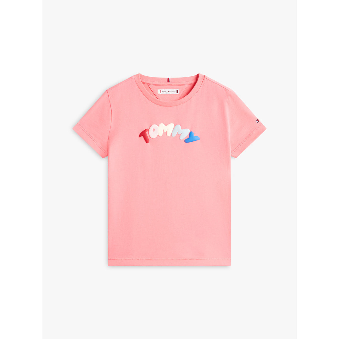 2点でさらに10％ off】GIRLS トミーパフプリントショートスリーブT 