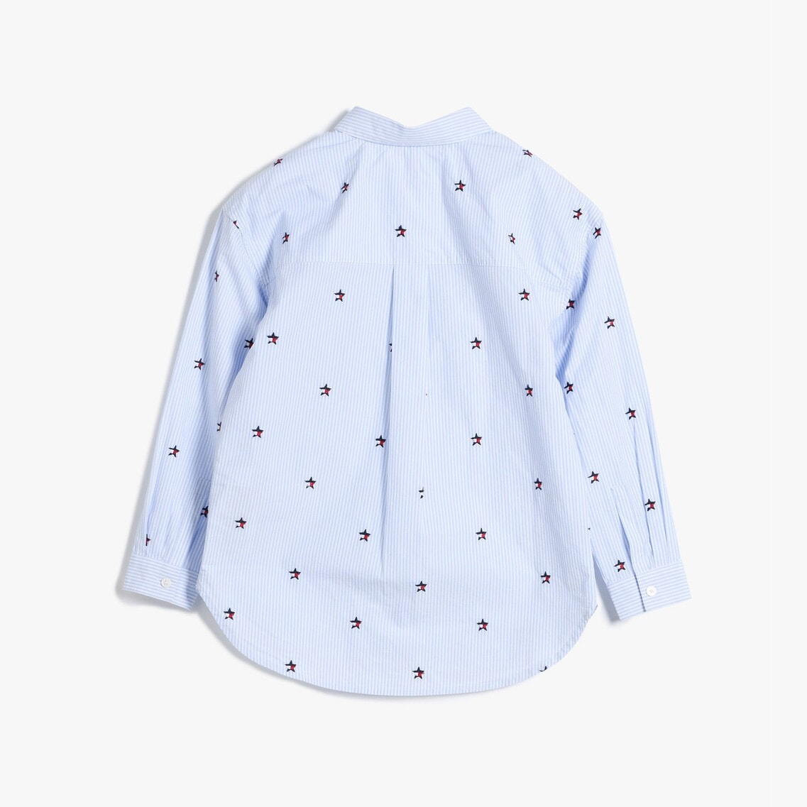 2点でさらに10％ off】GIRLS ストライプスターロングスリーブシャツ