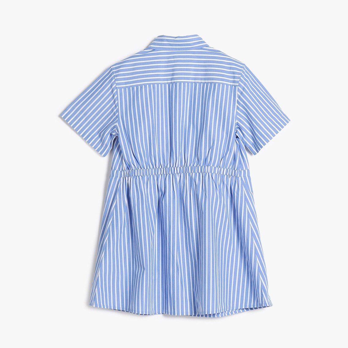 2点でさらに10％ off】GIRLS コットンポプリンストライプ柄シャツ