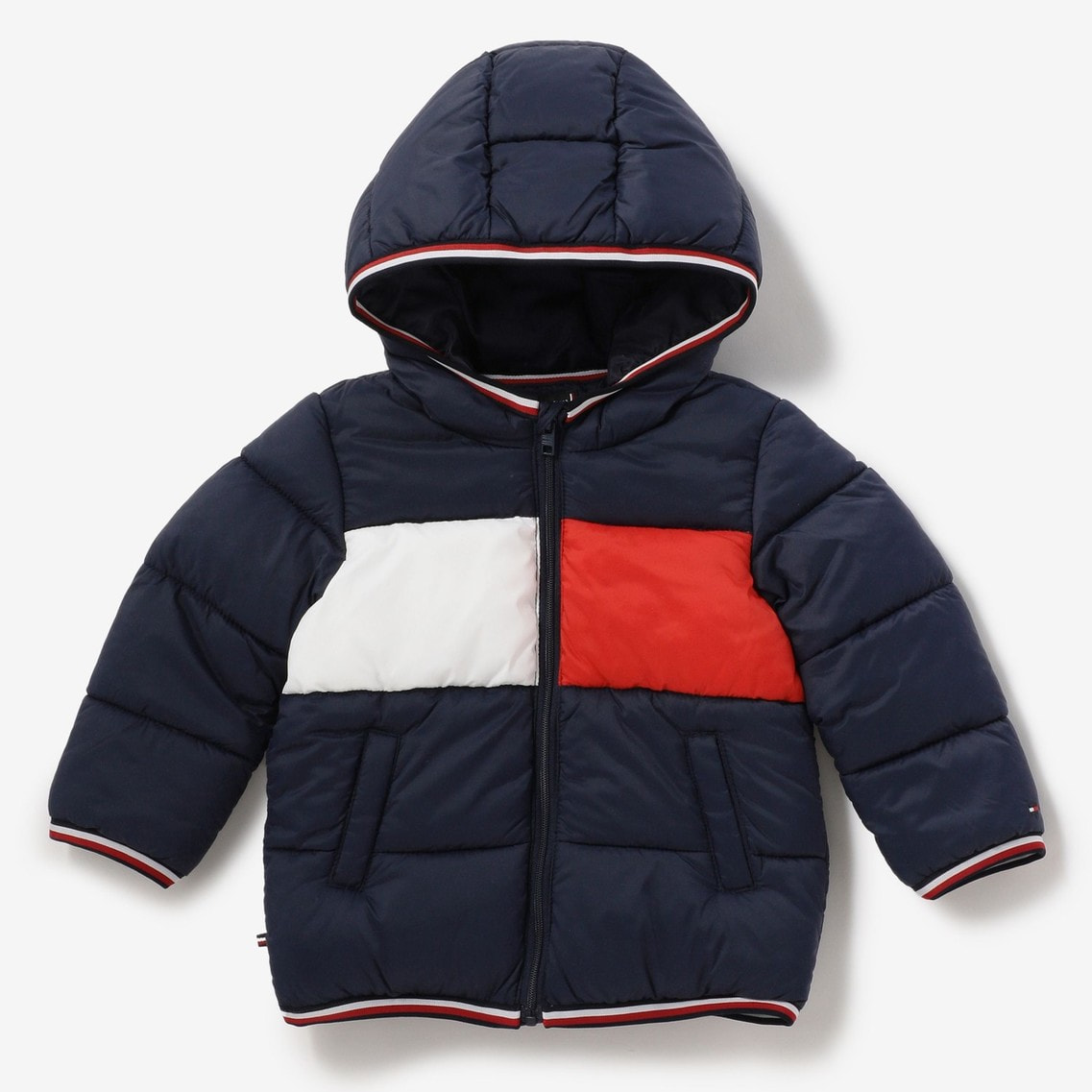 Baby カラーブロックフーデッドパファジャケット Tommy Hilfiger Tommy Hilfiger トミー ヒルフィガー 公式オンラインストア