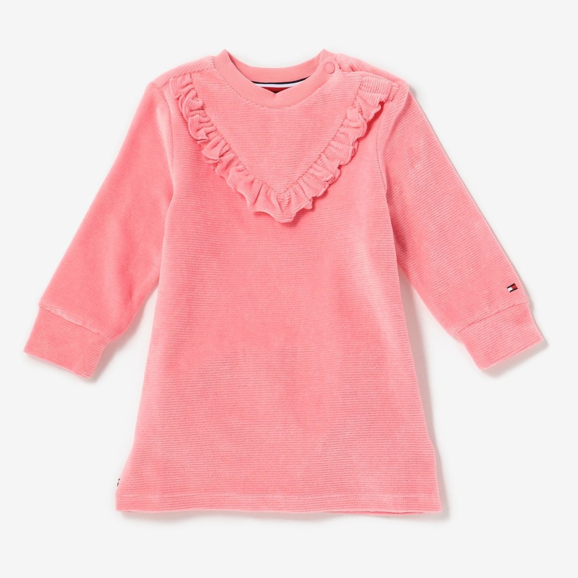 Baby フリルベロアワンピース Tommy Hilfiger Tommy Hilfiger トミー ヒルフィガー 公式オンラインストア
