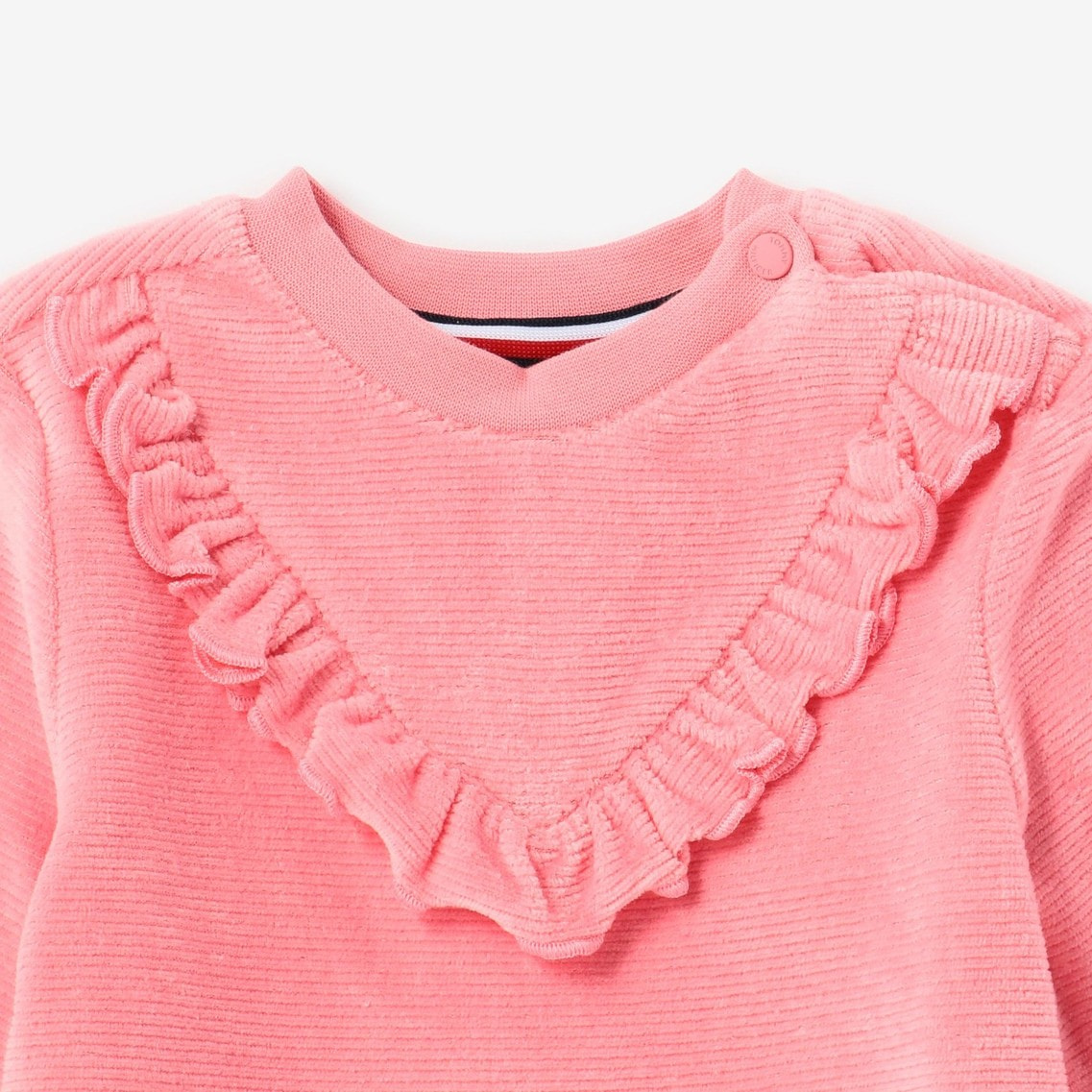 Baby フリルベロアワンピース Tommy Hilfiger Tommy Hilfiger トミー ヒルフィガー 公式オンラインストア