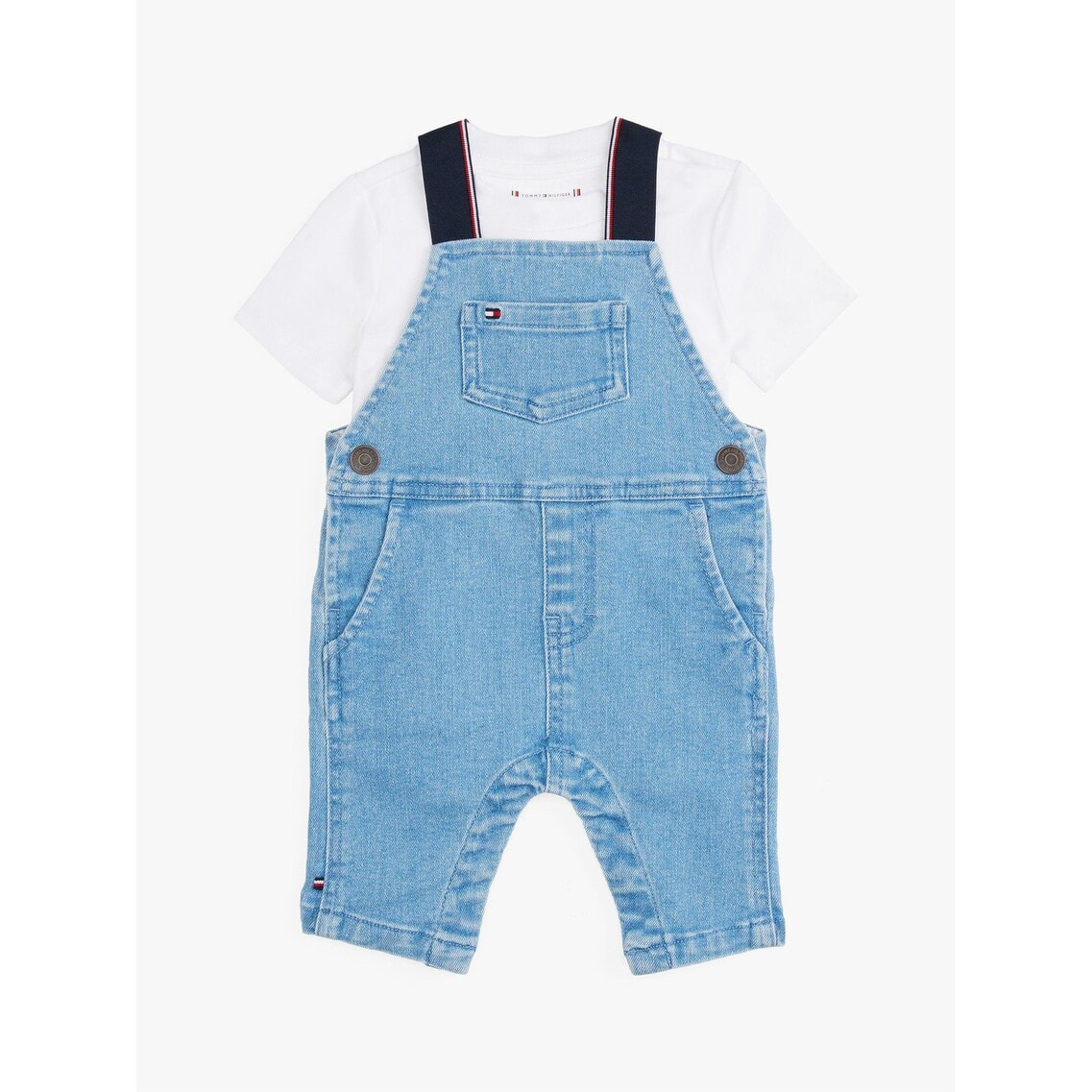 BABY デニムダンガリーロンパース | トミー ヒルフィガー キッズ