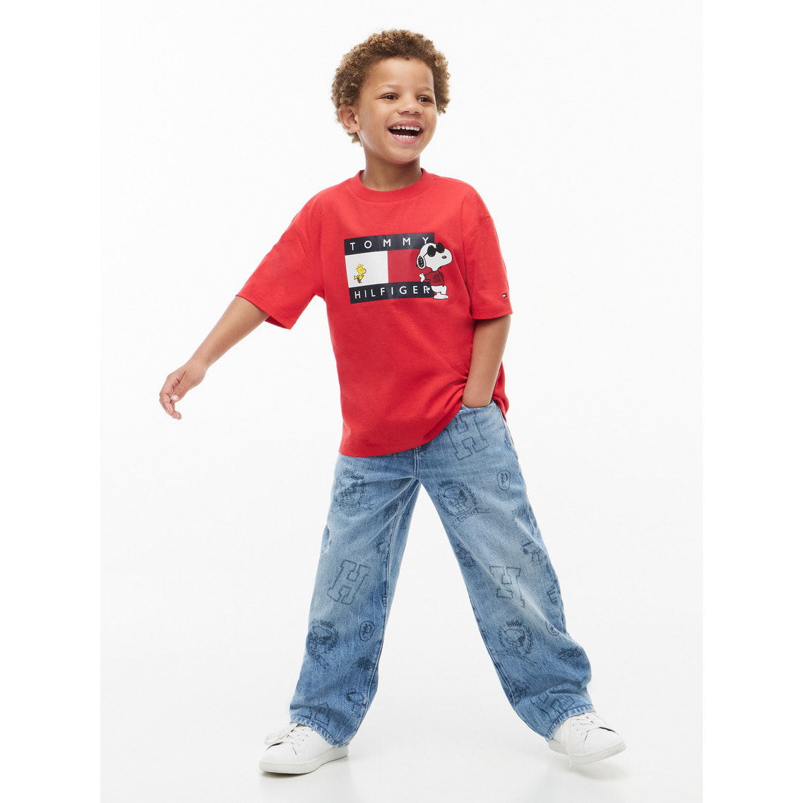 トミー Tommy Hilfiger X ©Peanuts グラフィック ジャージーTシャツ | トミー