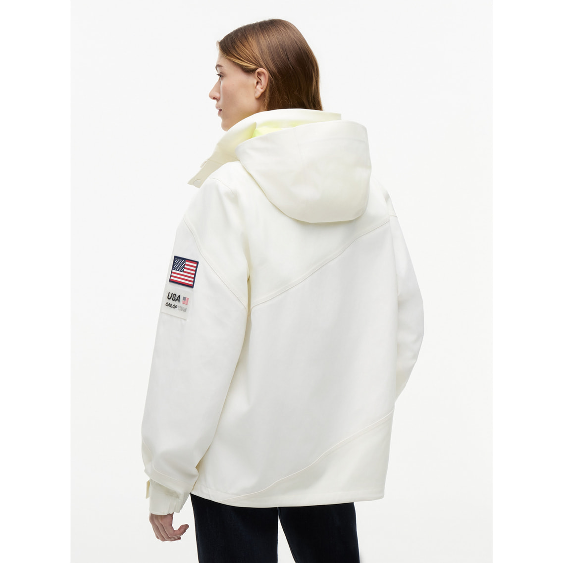 トミーヒルフィガー　ウィンドブレーカー　ホワイト　Sサイズ　新品 TOMMY HILFIGER トミーヒルフィガー 撥水 ジップジャケット アウター