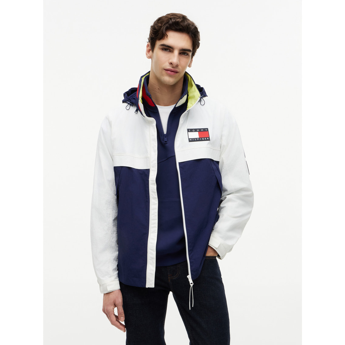 Tommy x U.S. SailGP Team カラーブロックジップアップジャケット