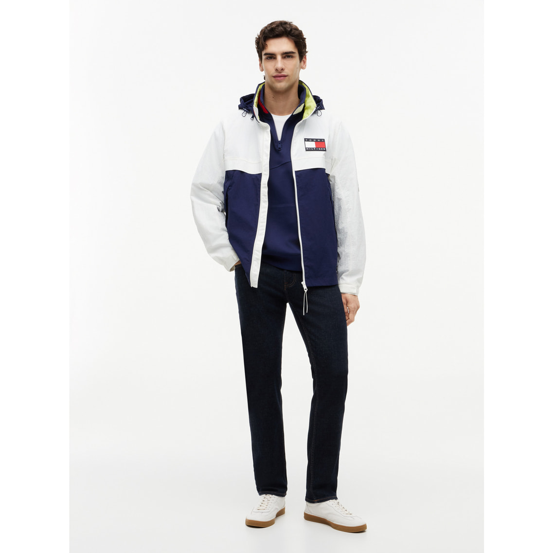 Tommy x U.S. SailGP Team カラーブロックジップアップジャケット