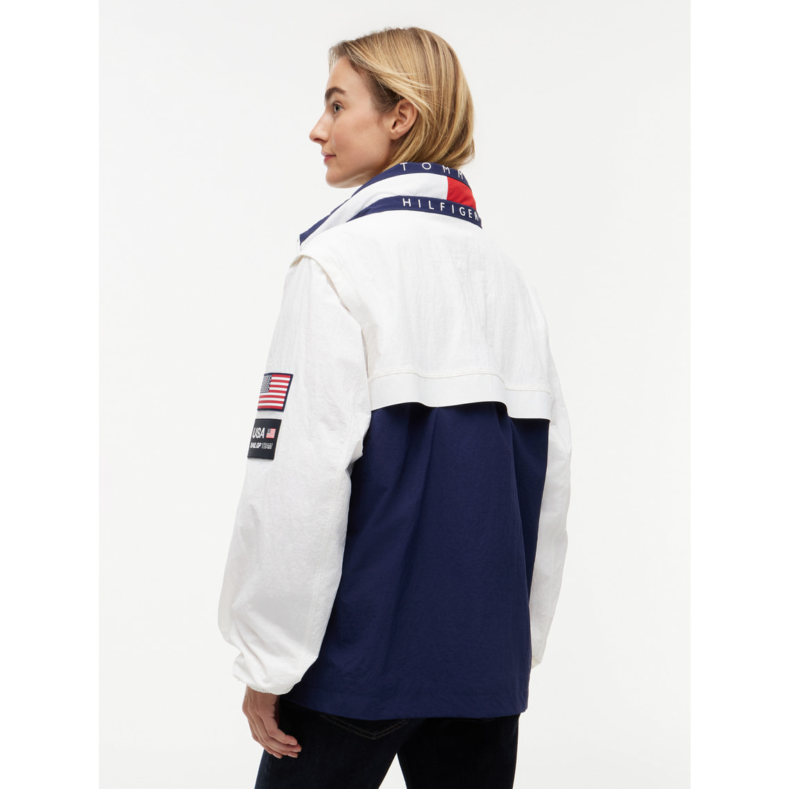 Tommy x U.S. SailGP Team カラーブロックジップアップジャケット