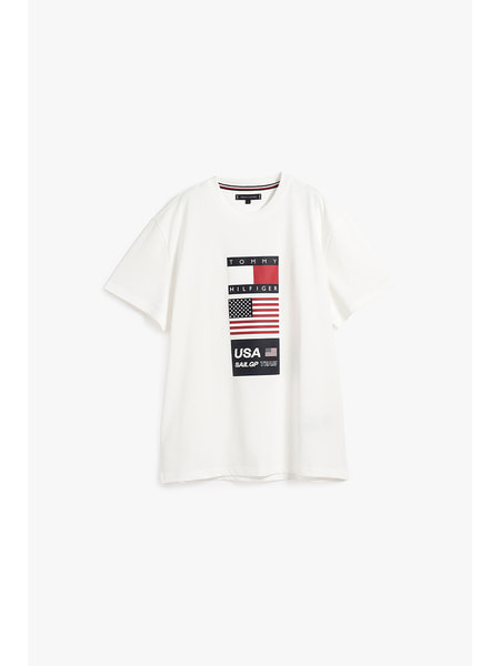 良品   トミーヒルフィガー コットン100％ ポロシャツ シャツ トップス ホワイト Mサイズ m15031 TOMMY HILFIGER - 良品 TOMMY HILFIGER トミーヒルフィガー コットン