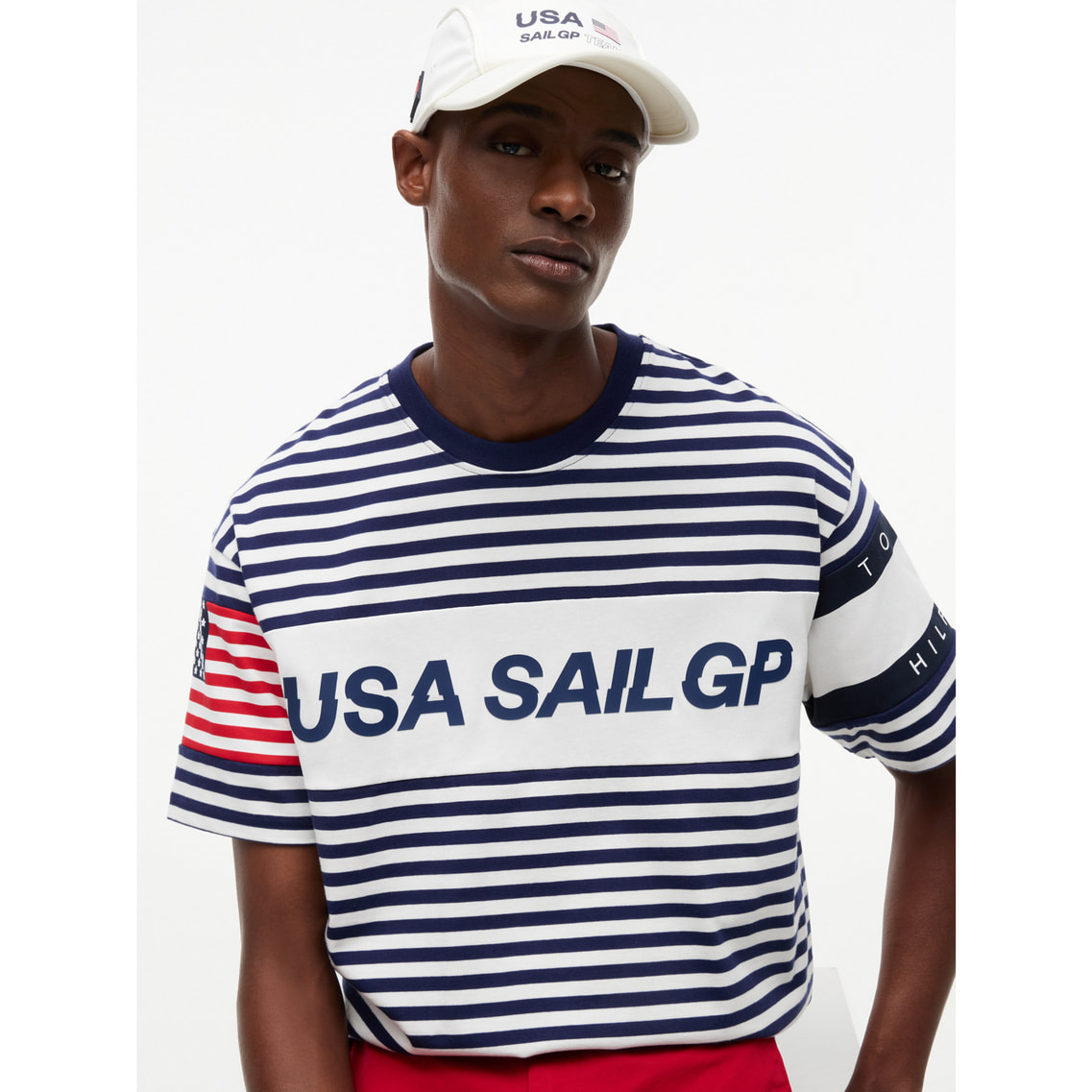 Tommy x U.S. SailGP Team マリンストライプTシャツ | トミー