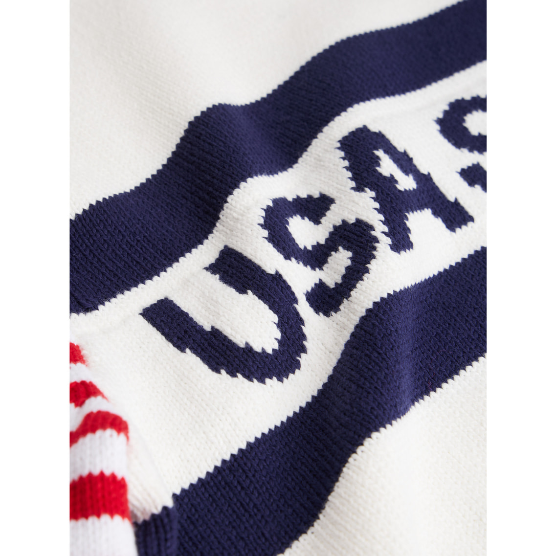 Tommy x U.S. SailGP Team マリンストライプクルーネックニット