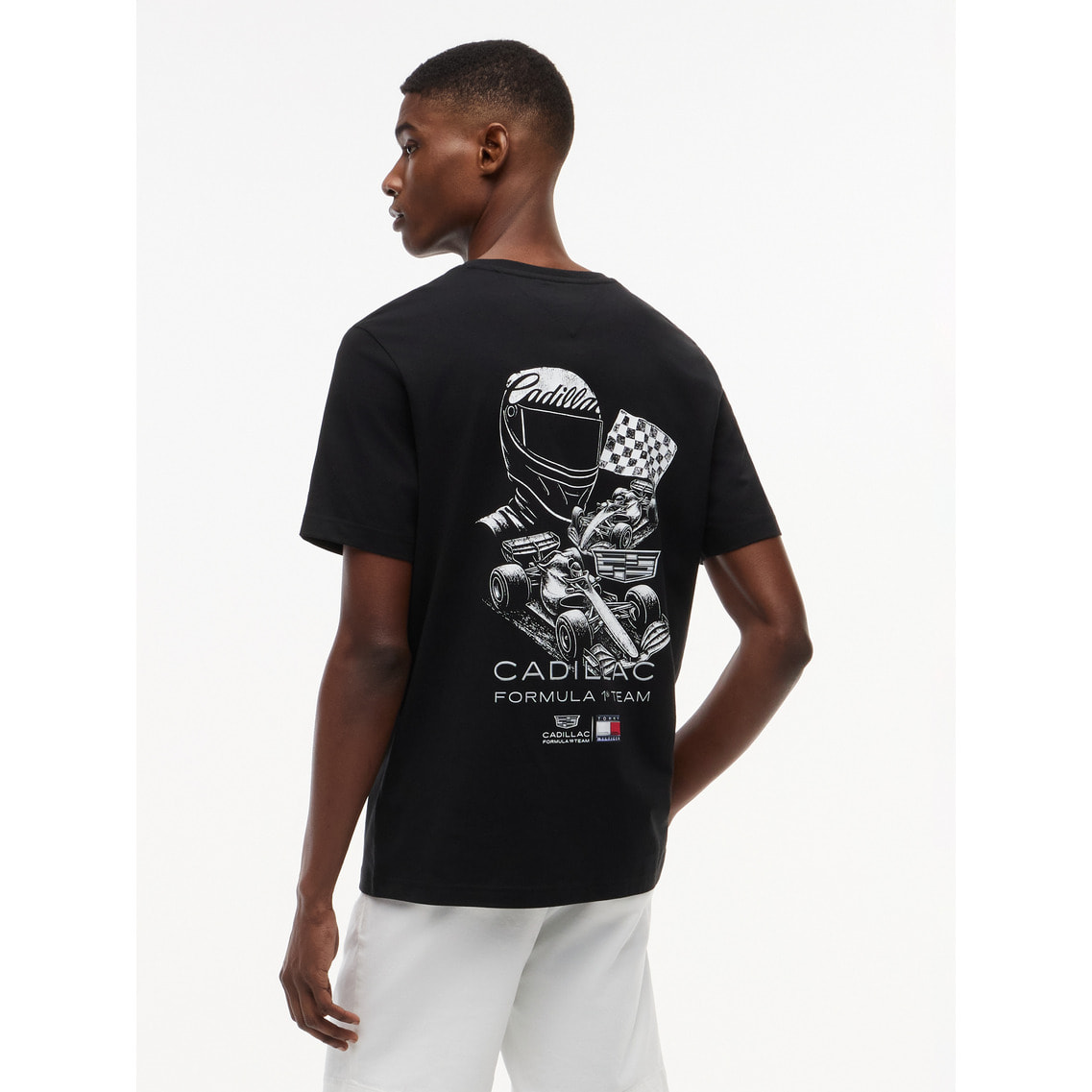 トミーヒルフィガー×キャデラックF1 レーシンググラフィックTシャツ 