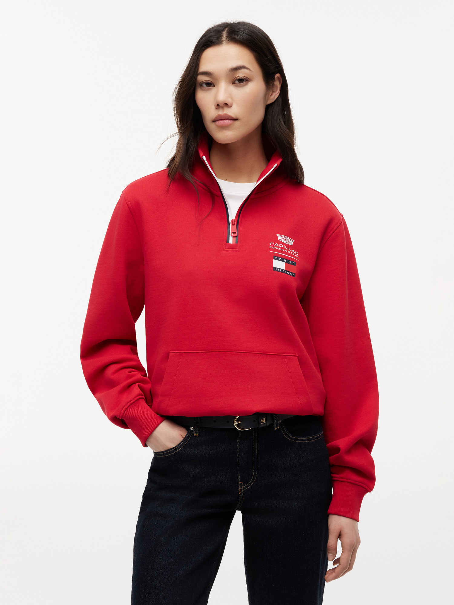Tommy x Cadillac F1 Team ハーフジッププルオーバー | トミー